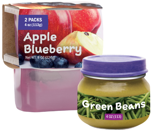 Infant Fruits and Vegetables