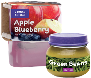 Infant Fruits and Vegetables