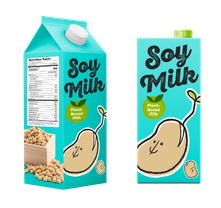 Soy milk cartons