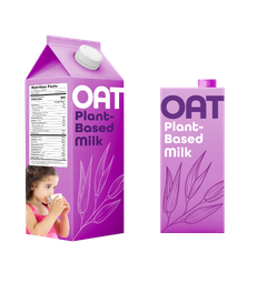 Oat milk cartons